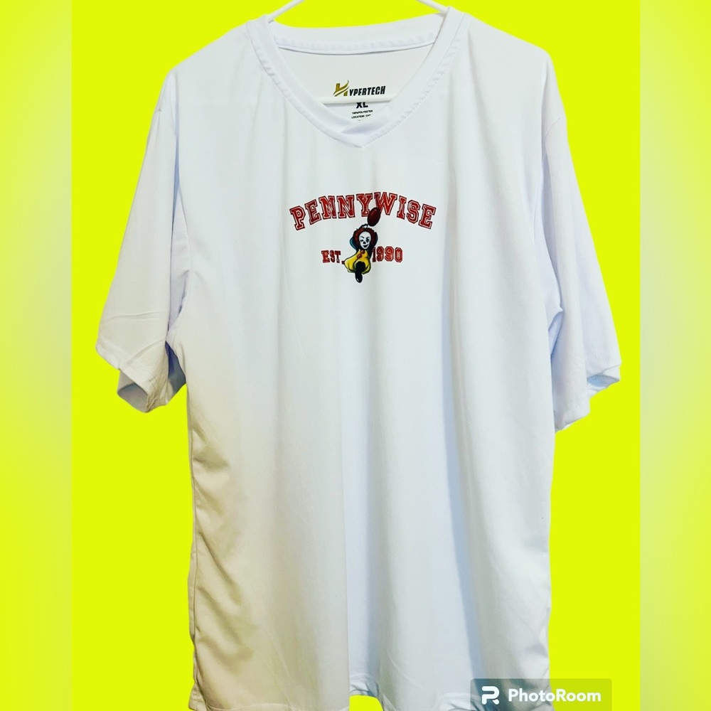 Pennywise Est. 1990 Hypertech V-Neck White Shirt XL New